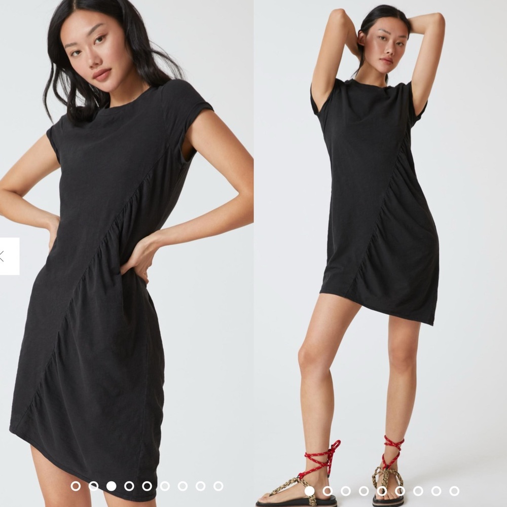 💜Firm Price💜Anthropologie T.La Ruched tee mini dress - Picture 4 of 14